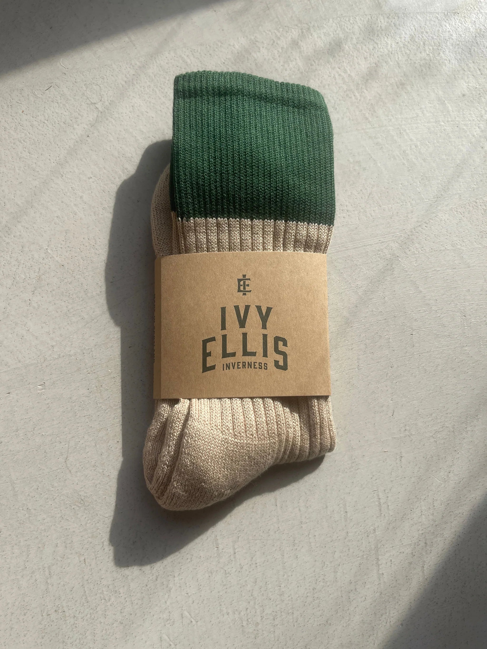 THE NIKANOR MENS CREW LENGHT SOCKS BY IVY ELLIS - OTHERLETTERS