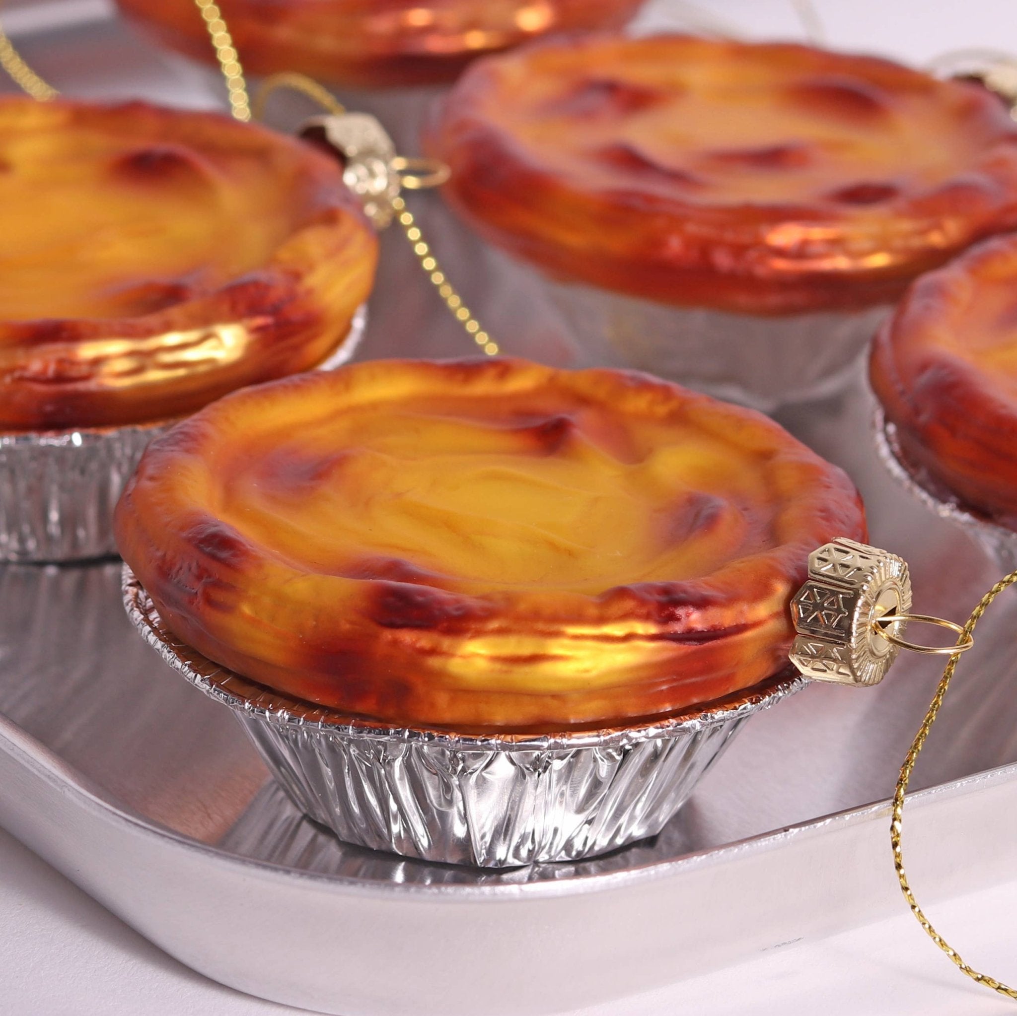 PASTEL DE NATA GLASS TREE DECORATION - OTHERLETTERS