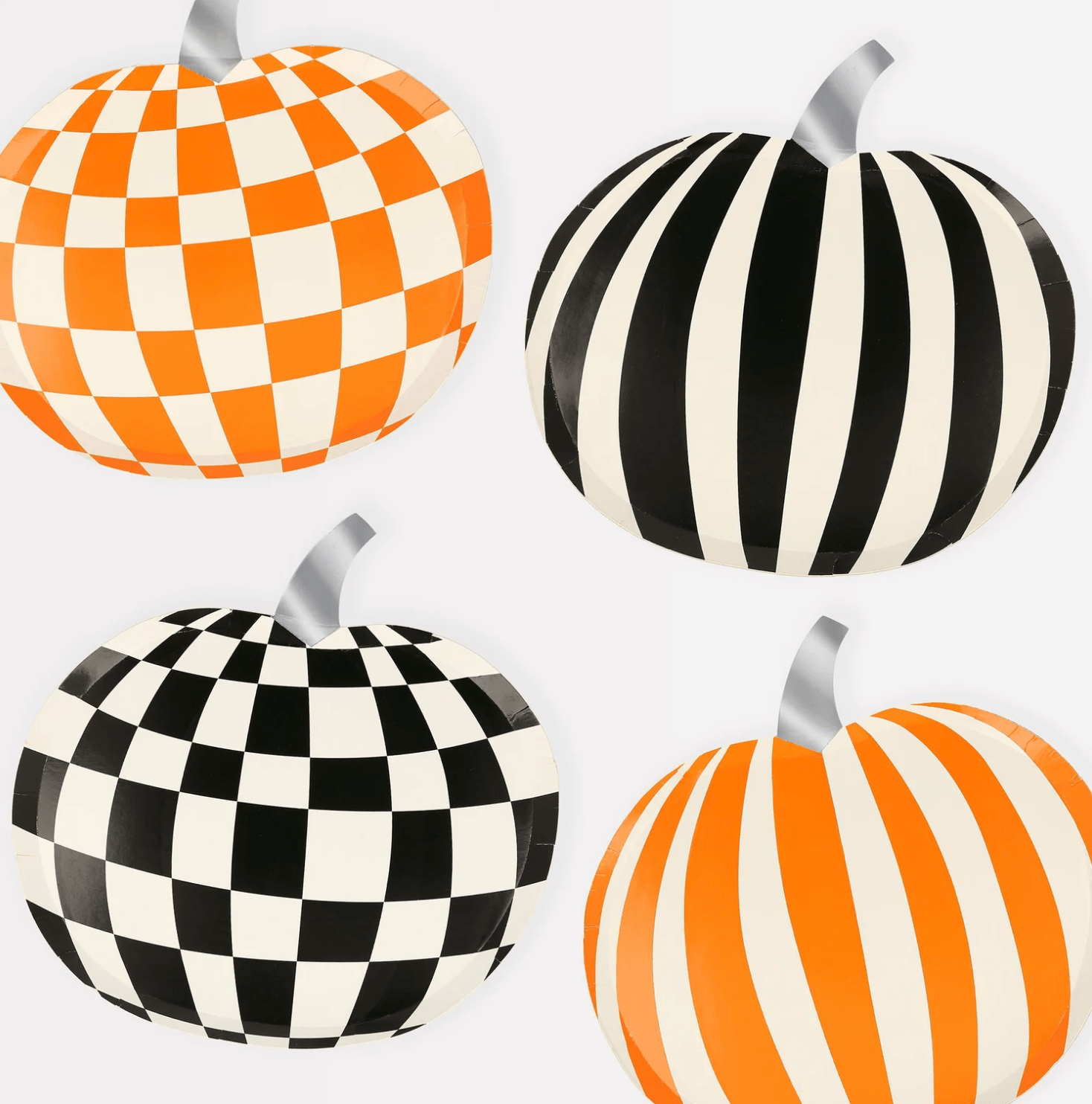 PATTERNED PUMPKIN PLATES - OTHERLETTERS