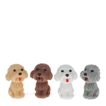 PENCIL TOP ERASERS (SET OF 4) POOCH PARLOUR - OTHERLETTERS