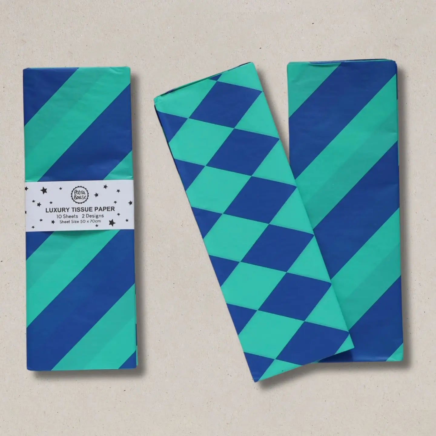 PETRA BOASE LUXURY TISSUE PAPER | COBALT BLUE/ JADE - OTHERLETTERS