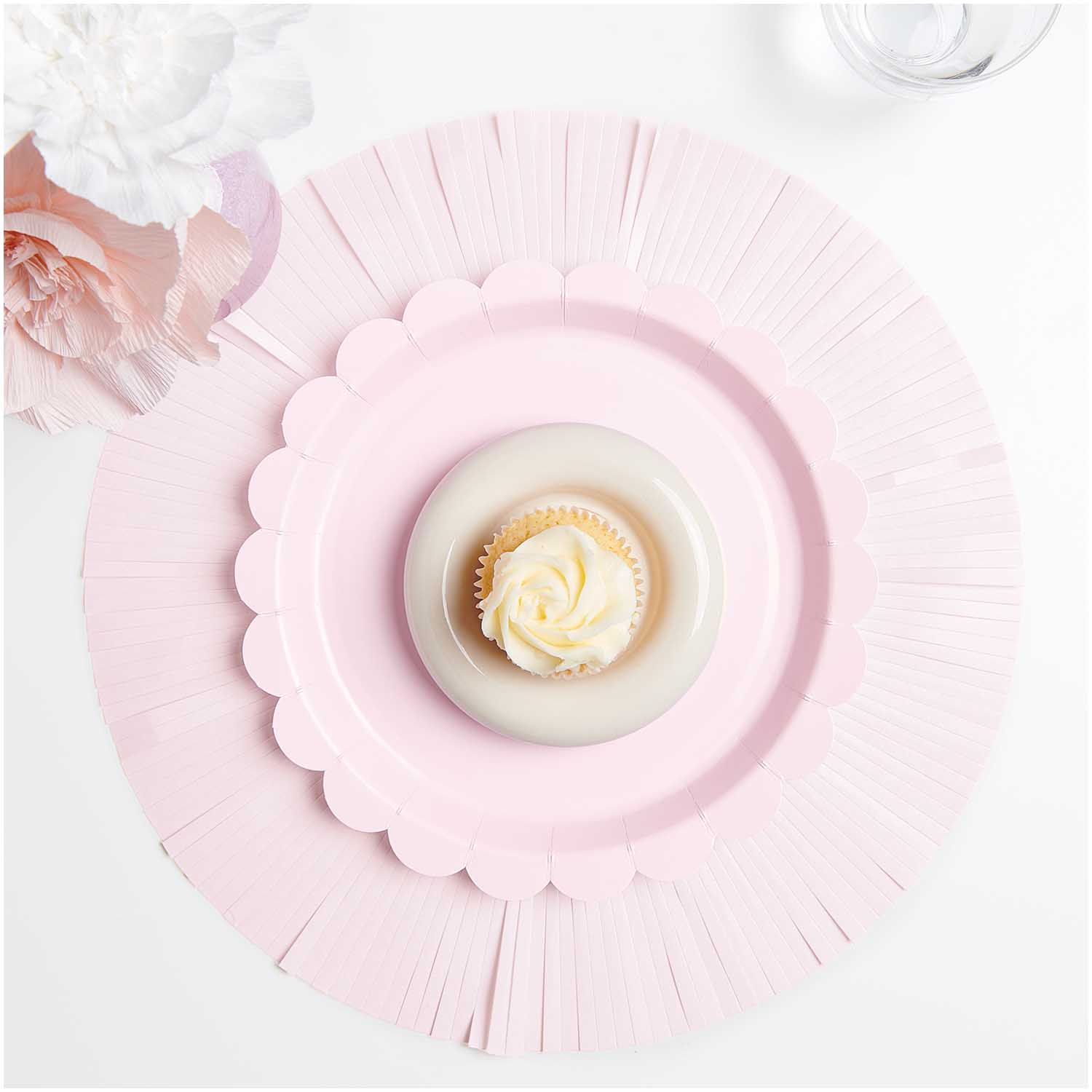 PINK FRINGE CAKE/ PLACE MATS - OTHERLETTERS