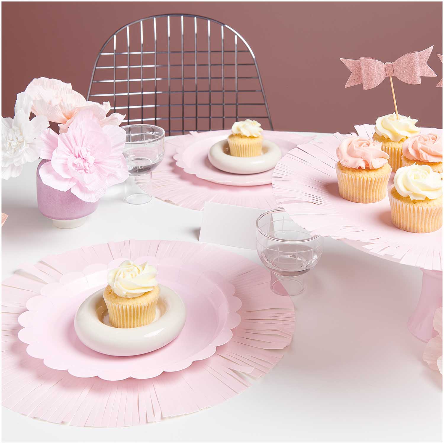 PINK FRINGE CAKE/ PLACE MATS - OTHERLETTERS