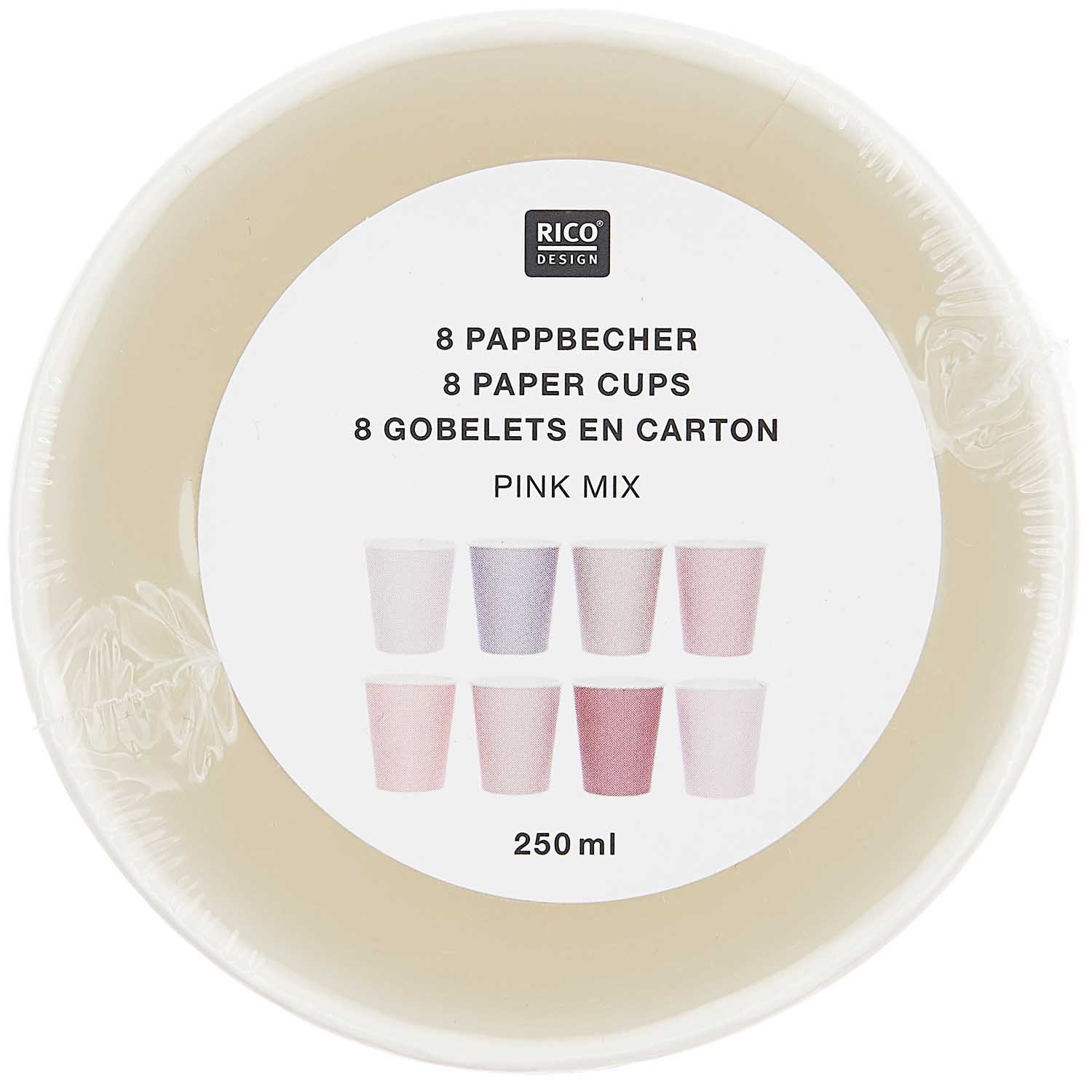 PINK MIX PAPER CUPS - OTHERLETTERS