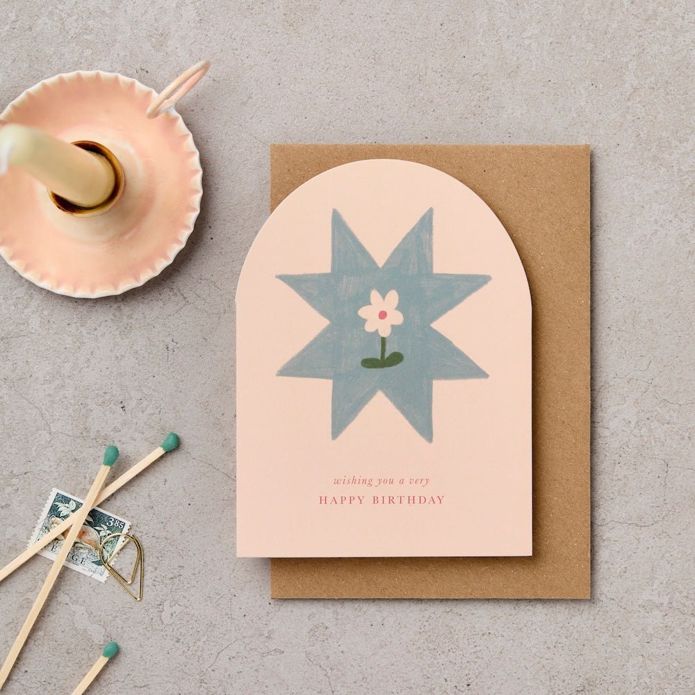 QUILT STAR ARCH BIRTHDAY | CARD BY KATIE LEAMON - OTHERLETTERS