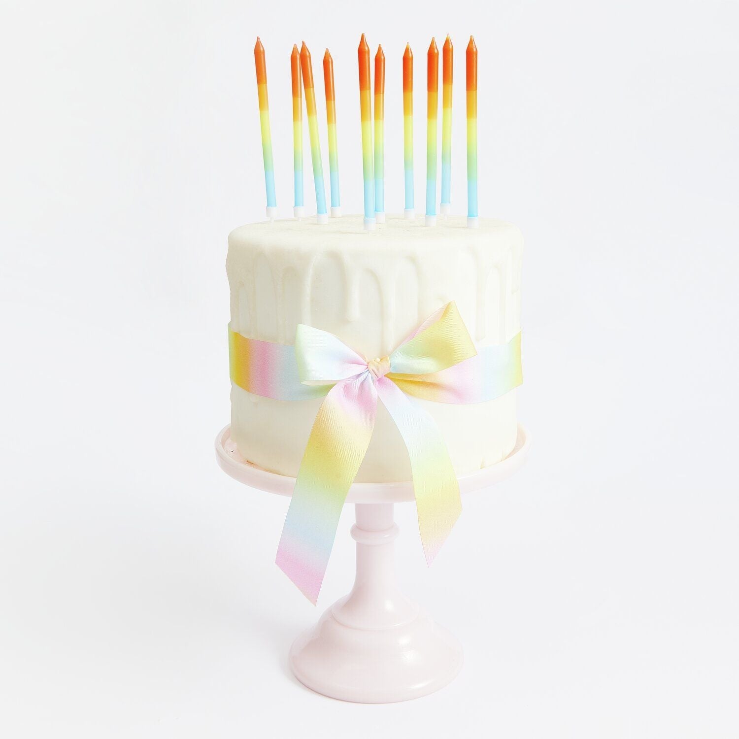 RAINBOW DIP DYE CAKE CANDLES - OTHERLETTERS