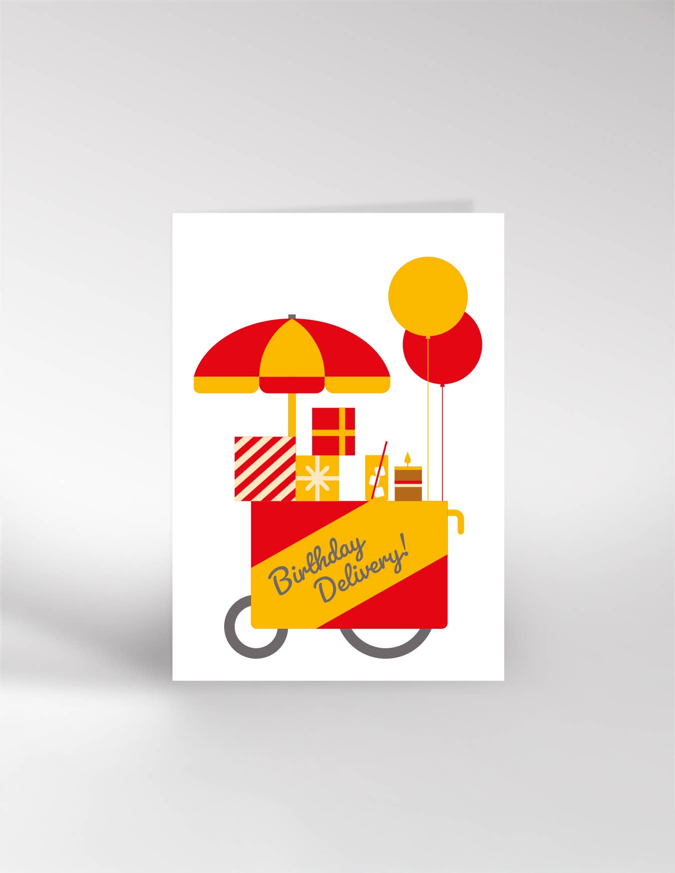 RED BIRTHDAY DELIVERY! | CARD BY DICKY BIRD - OTHERLETTERS