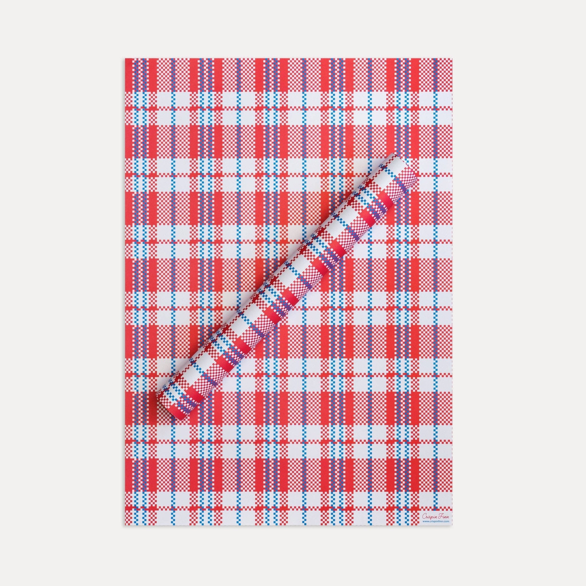 RED SHOPPER GIFT WRAP | 3 SHEETS ROLLED - OTHERLETTERS