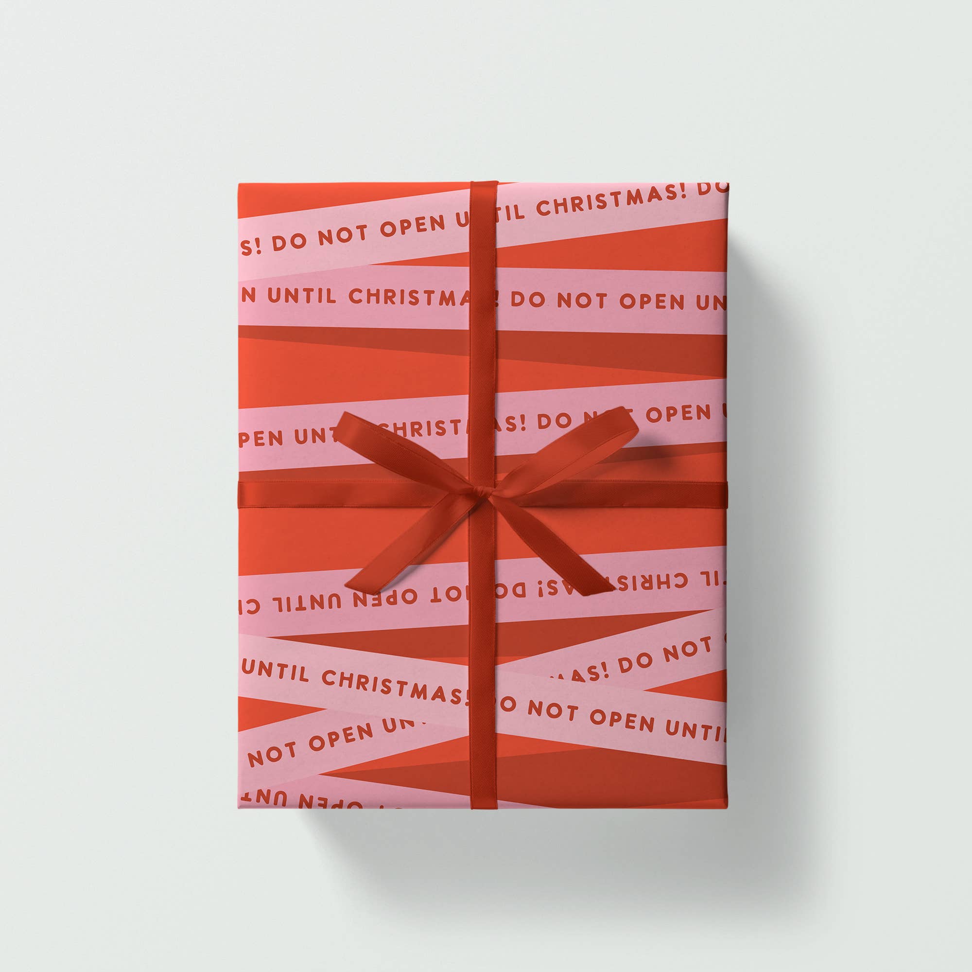 RED 'UNTIL CHRISTMAS' GIFT WRAP | 3 SHEETS ROLLED - OTHERLETTERS