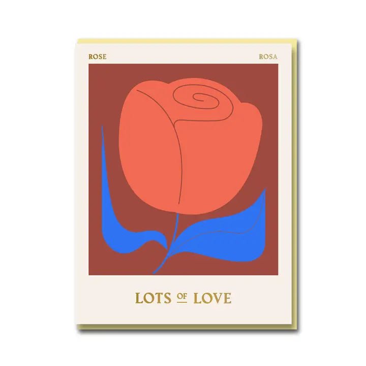 ROSE LOTS OF LOVE | CARD BY 1973 - OTHERLETTERS