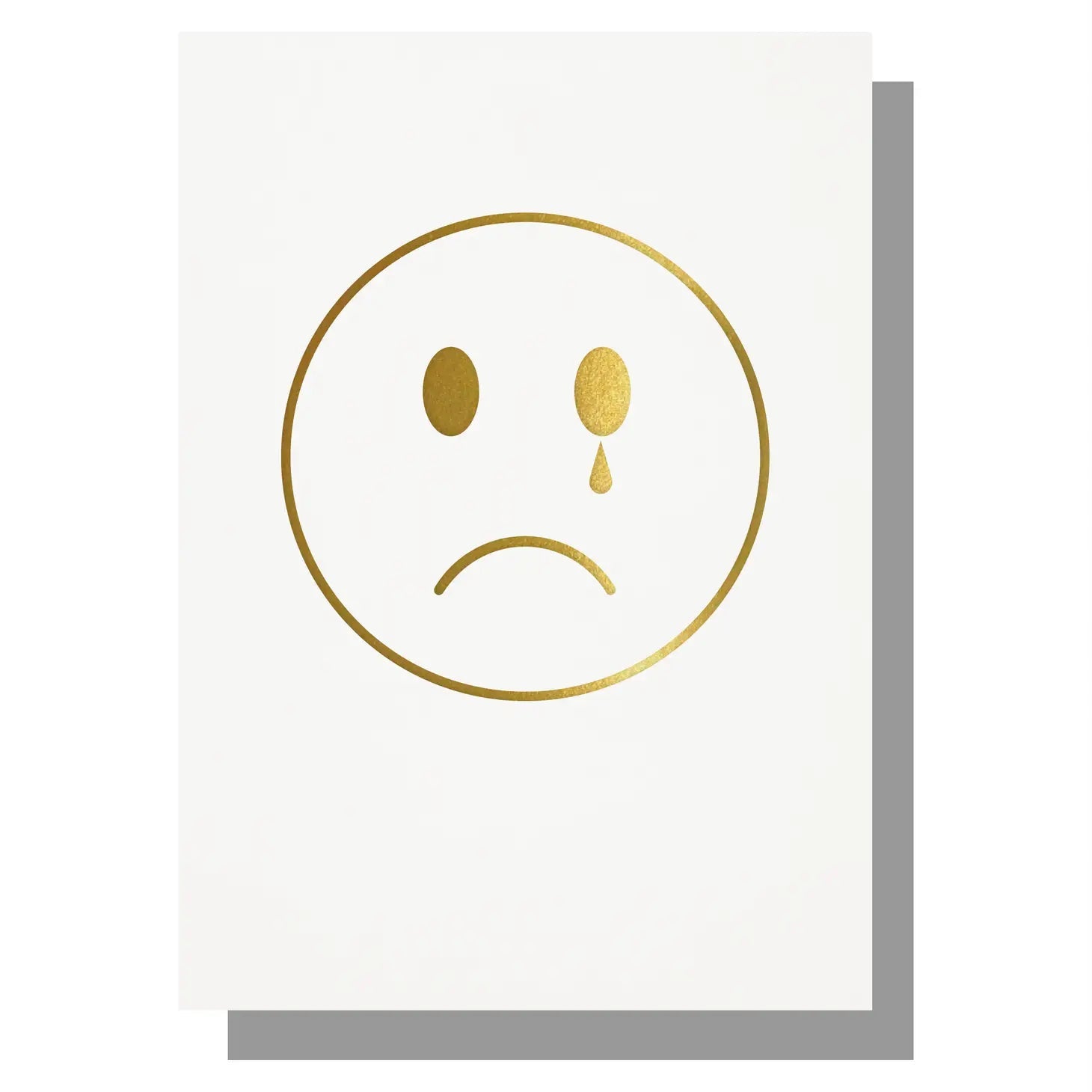 SAD FACE |CARD BY LUCKY INK - OTHERLETTERS