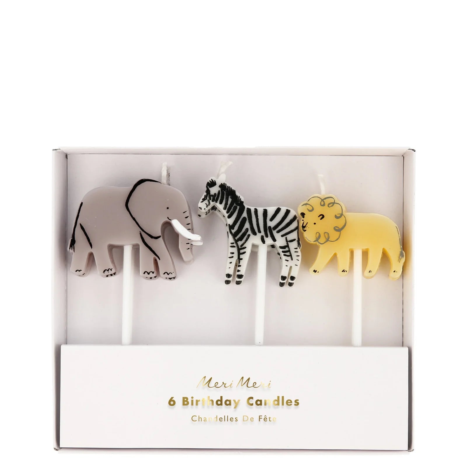 SAFARI ANIMAL CAKE CANDLES - OTHERLETTERS
