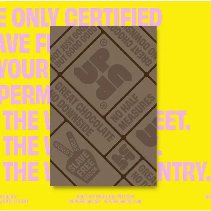 SALTED CARAMEL MILK CHOCOLATE BAR BY UP UP 120g - OTHERLETTERS