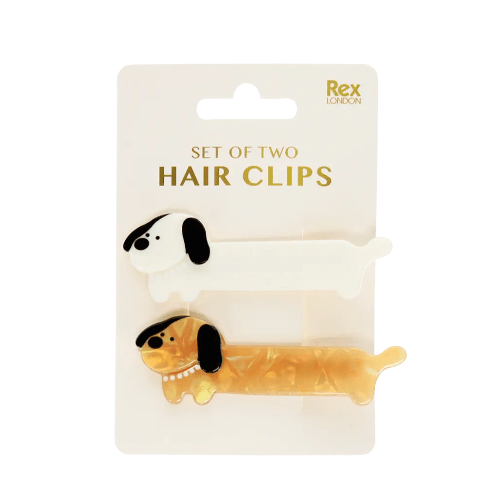 SAUSAGE DOG HAIR CLIPS - OTHERLETTERS