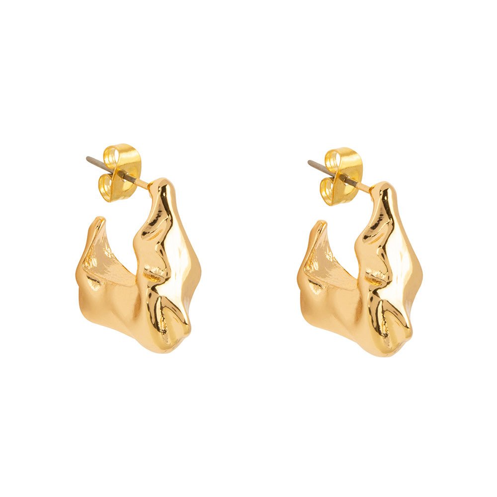 SCULPTURED STUDS | GOLD - OTHERLETTERS