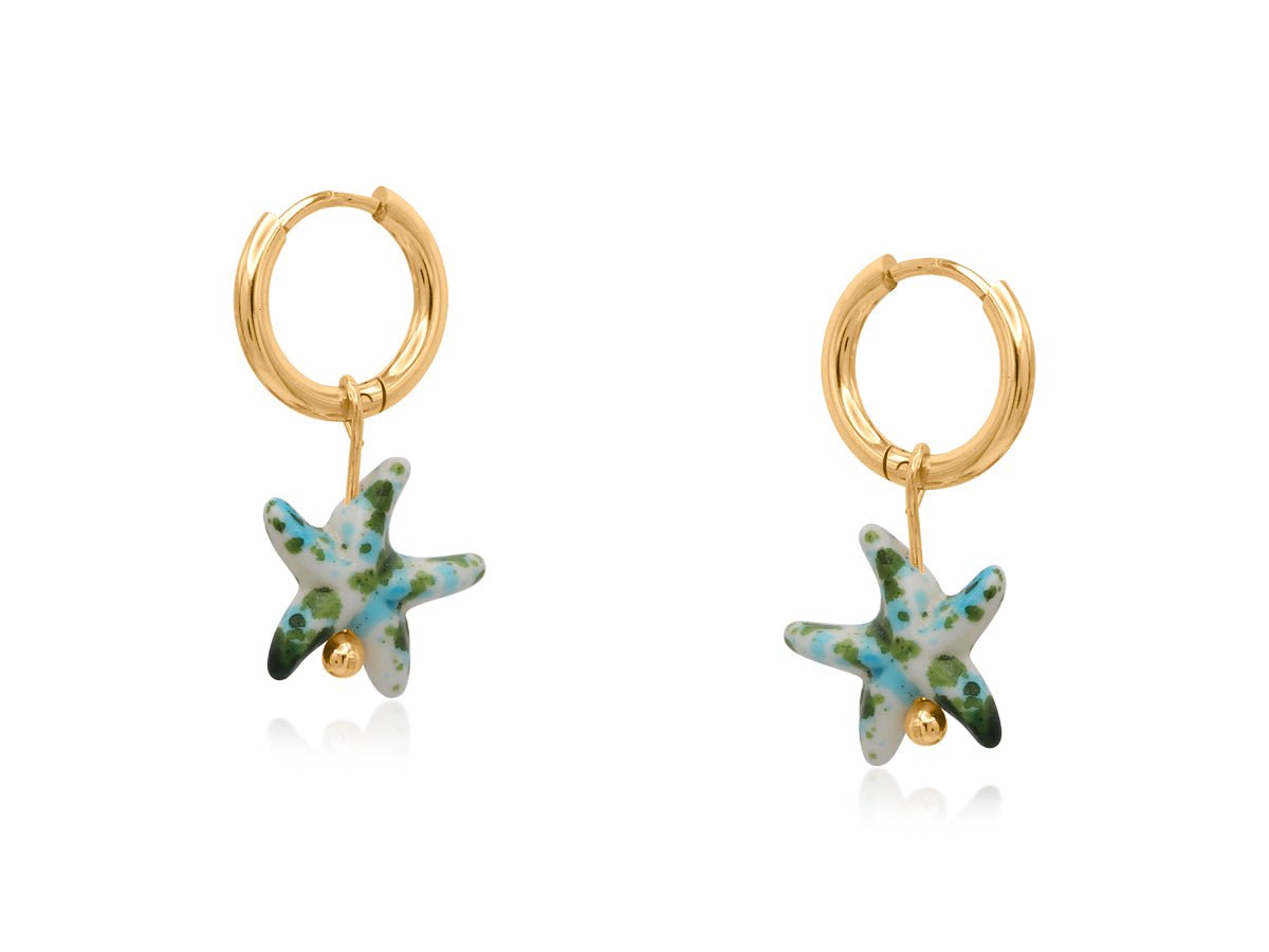 SEA STAR CERAMIC PETITE EARRINGS - OTHERLETTERS