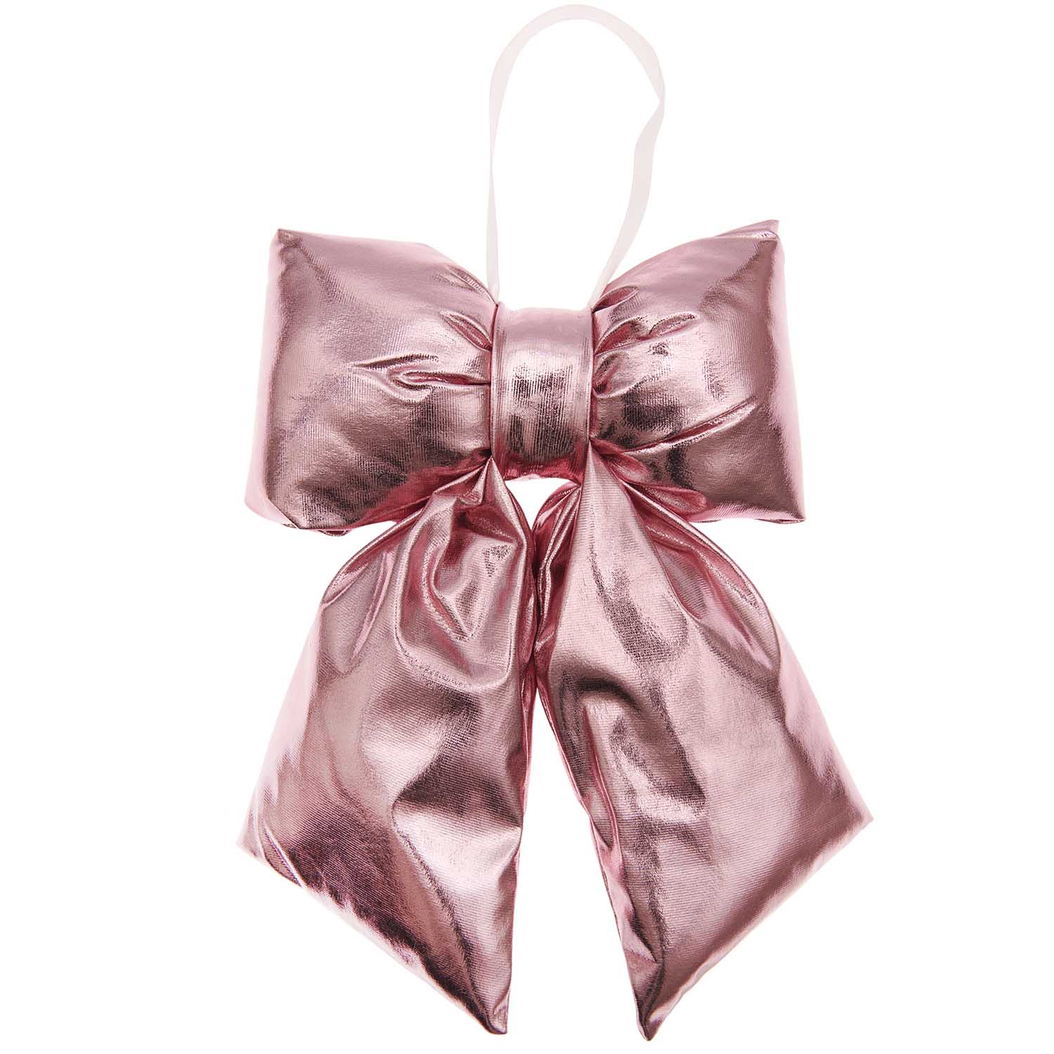 SHINY PINK PUFFY BOW | SMALL - OTHERLETTERS