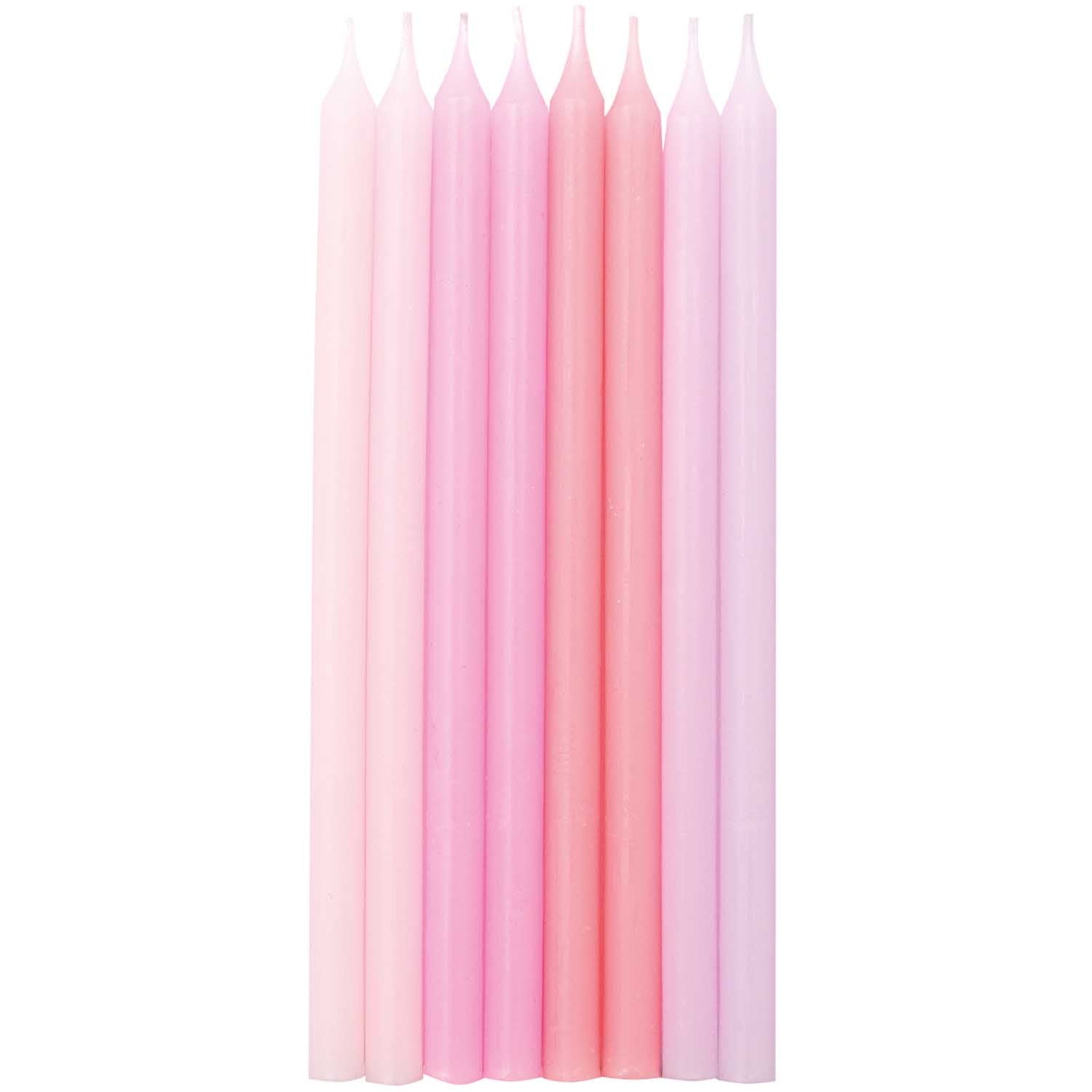 SHORT BIRTHDAY CANDLES | PINK MIX - OTHERLETTERS