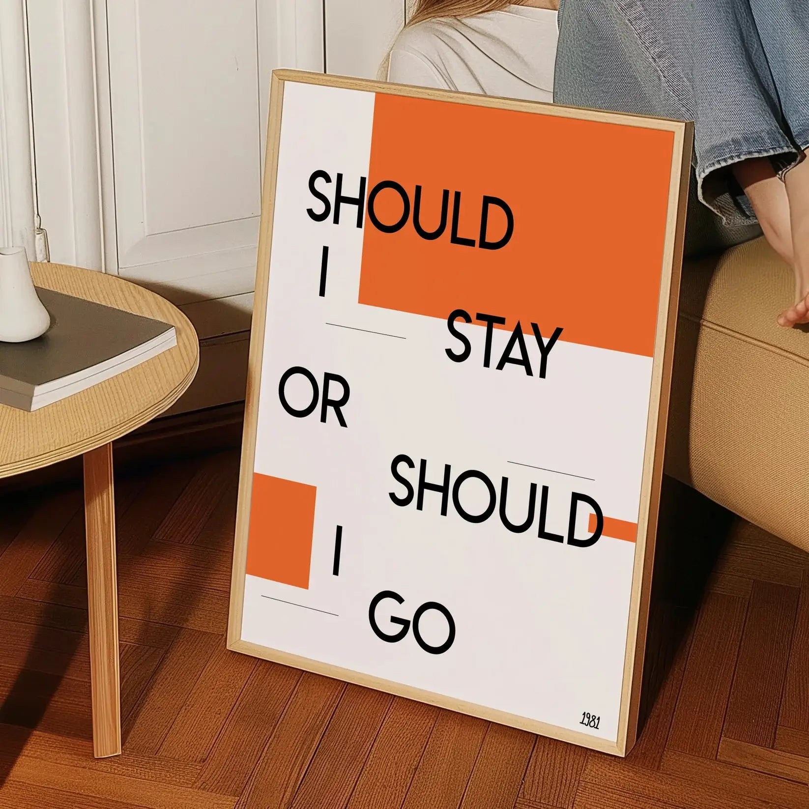 SHOULD I STAY OR SHOULD I GO A4 PRINT | FANCLUB PRINTS - OTHERLETTERS