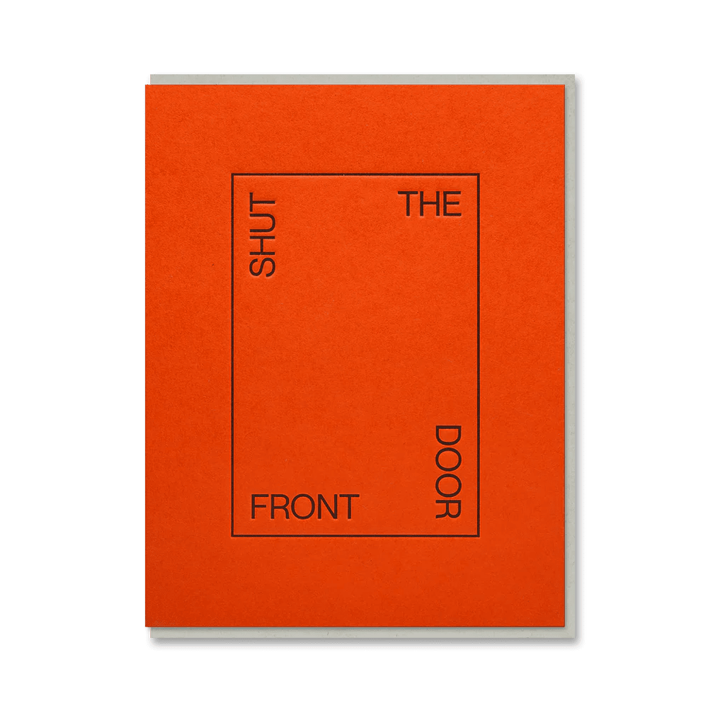 SHUT THE FRONT DOOR | CARD BY 1973 - OTHERLETTERS