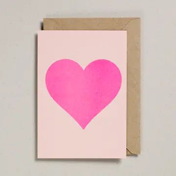 SIMPLE PINK HEART | CARD BY PETRA BOASE - OTHERLETTERS