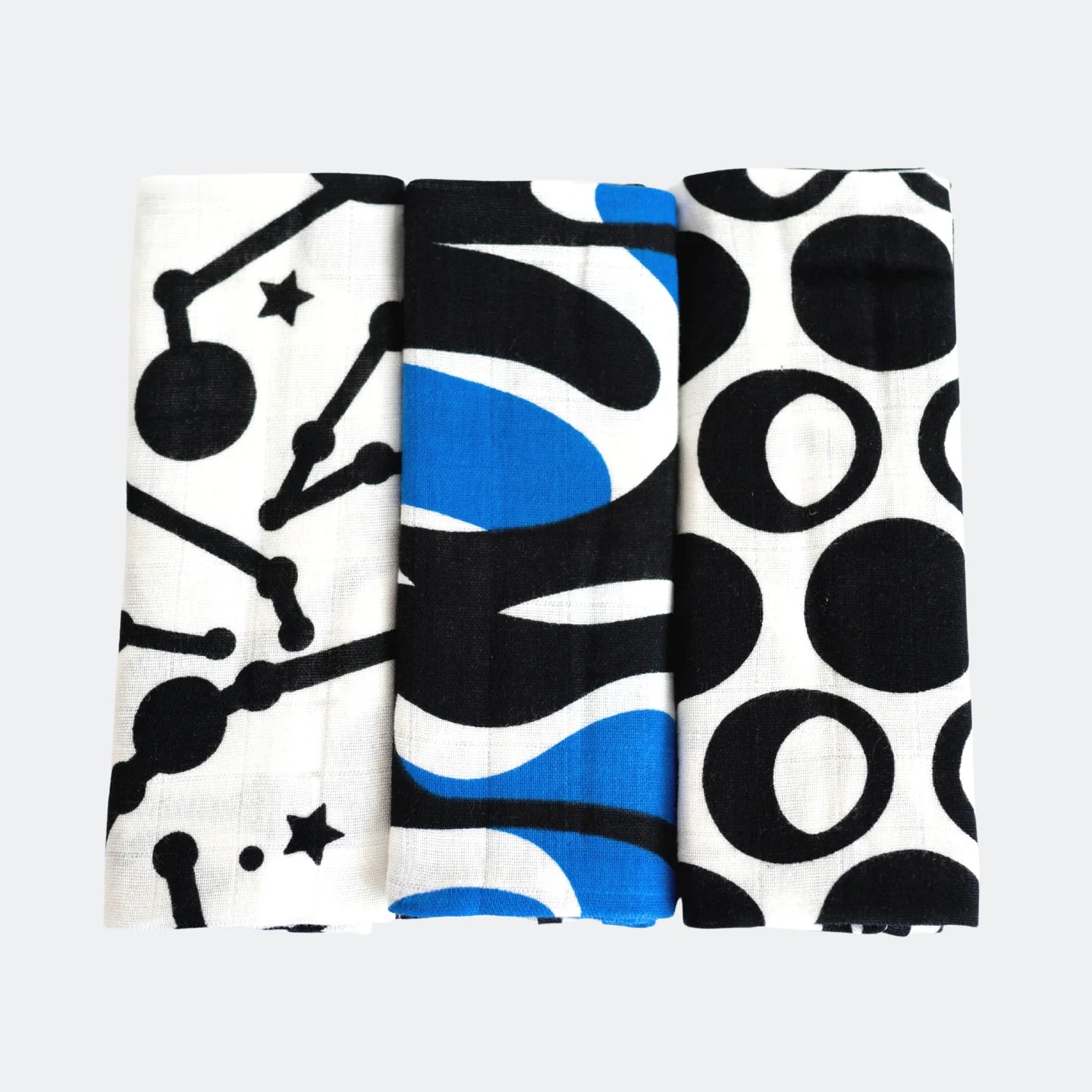 SKY PRINT MUSLIN 3 - PACK - for newborn to 4 month old babies | BY ETTA LOVES - OTHERLETTERS