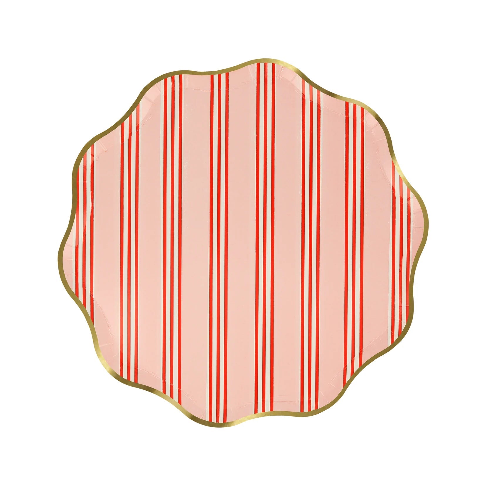SMALL FESTIVE STRIPE PAPER PLATE - OTHERLETTERS