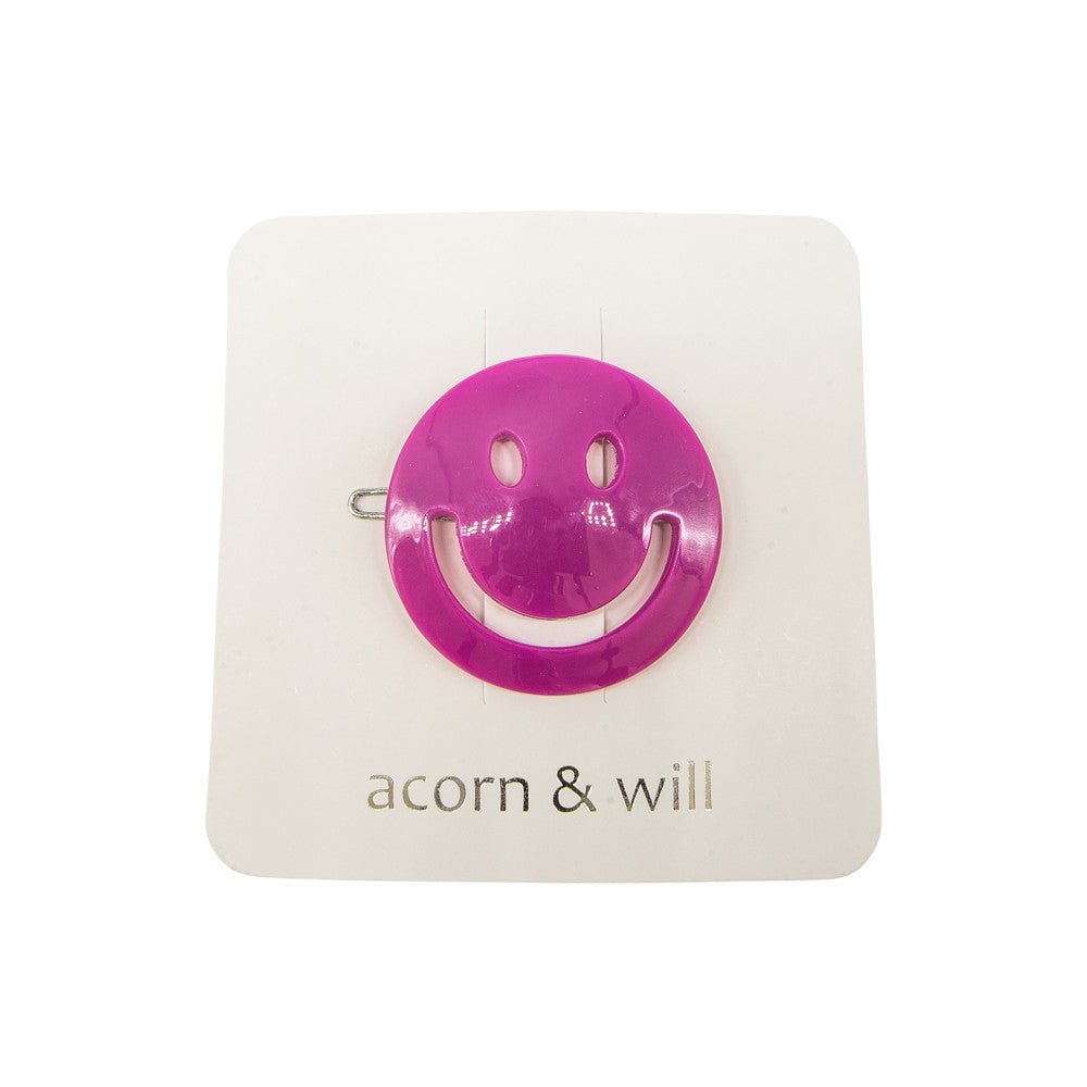 SMILEY FACE HAIRCLIP - OTHERLETTERS