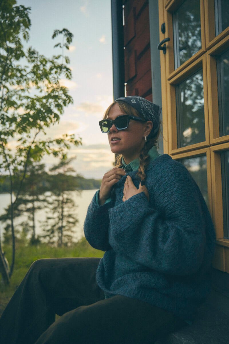 SMOKE GREEN ANNA SUNGLASSES BY CHPO - OTHERLETTERS