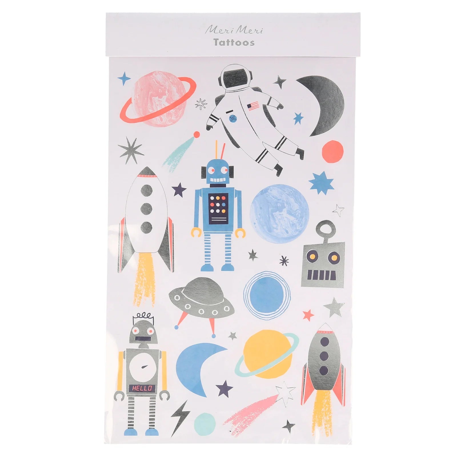 SPACE TATTOO SHEETS - OTHERLETTERS