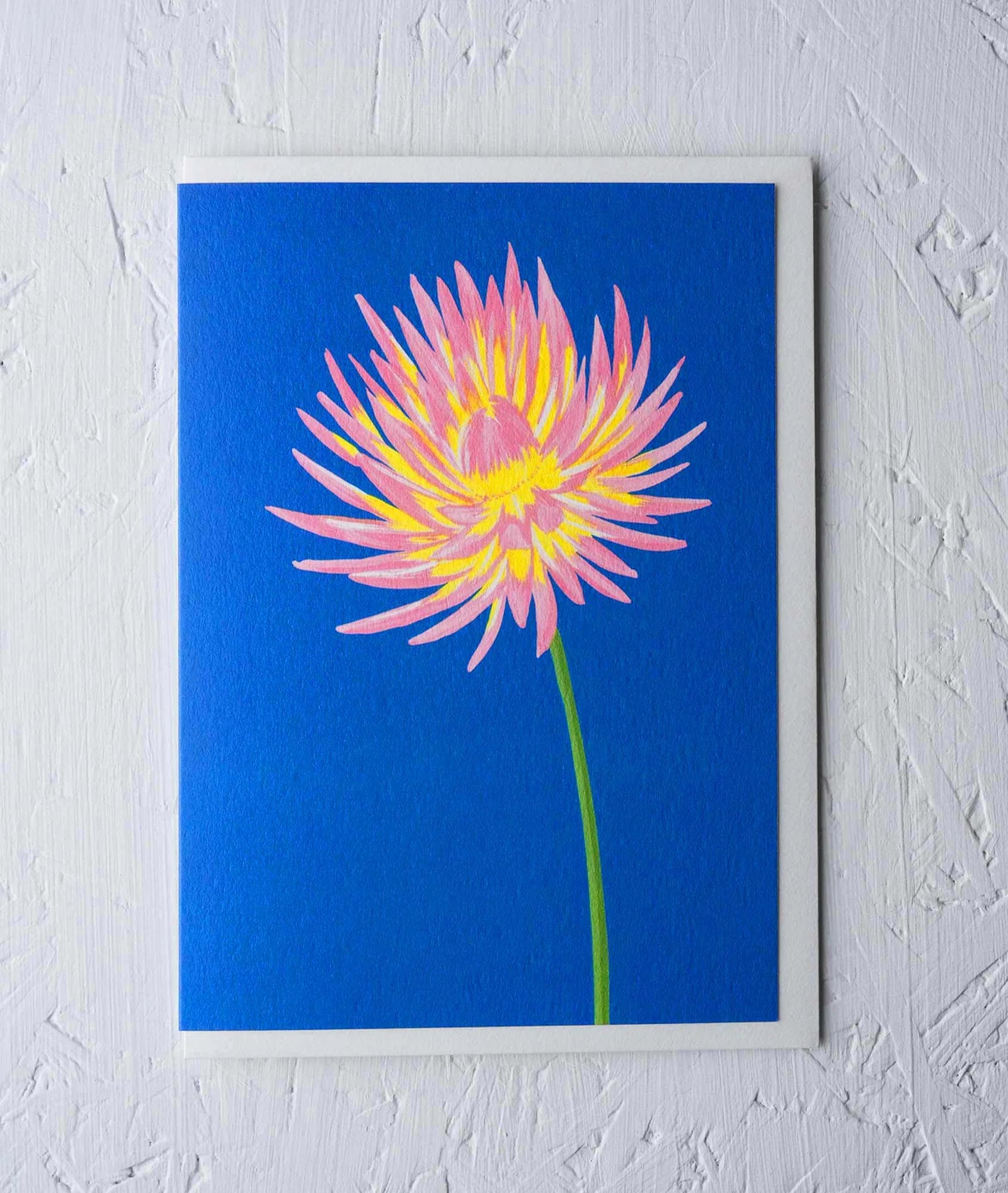 CACTUS DAHLIA | CARD BY STENGUN DRAWINGS