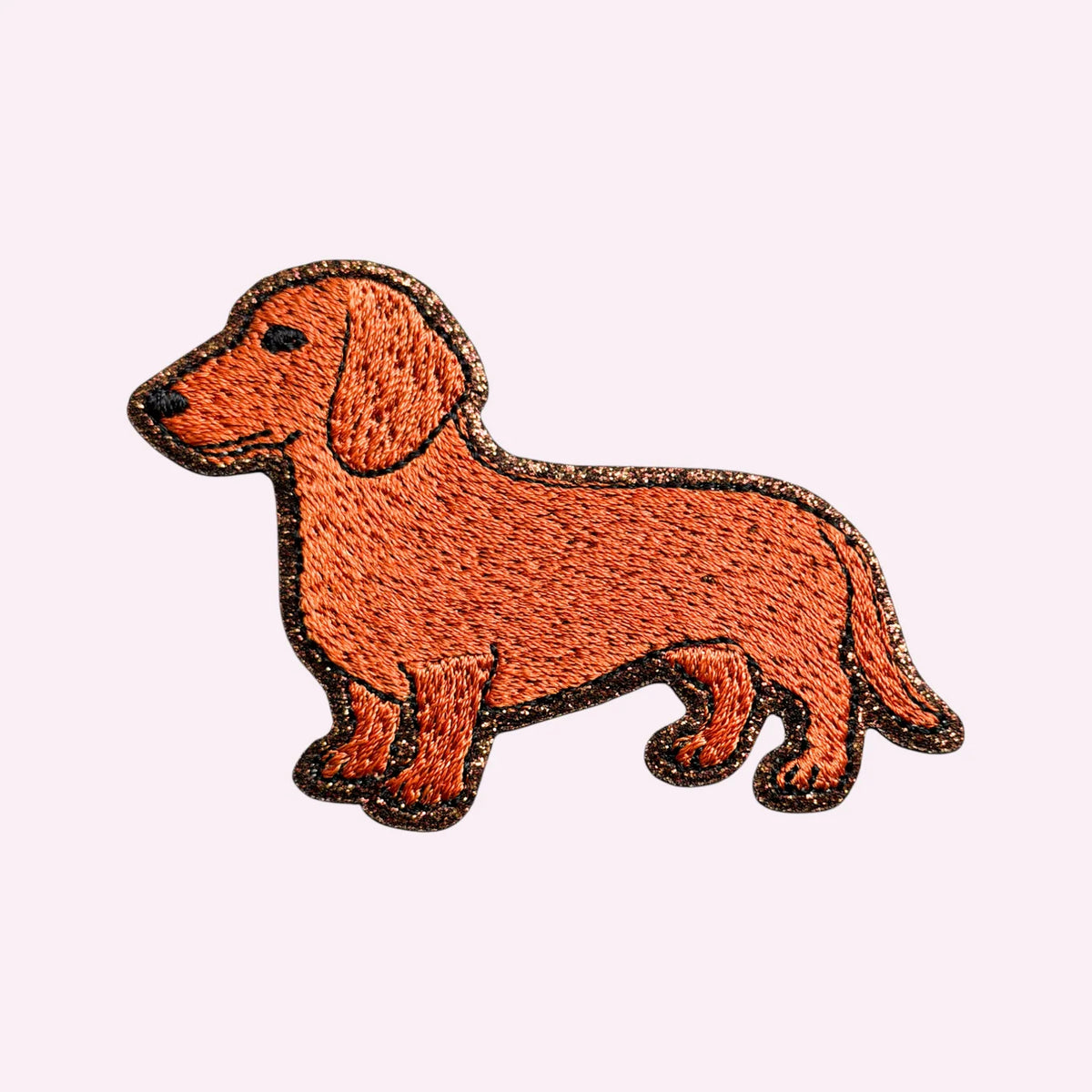 Embroidered dachshund sticker
