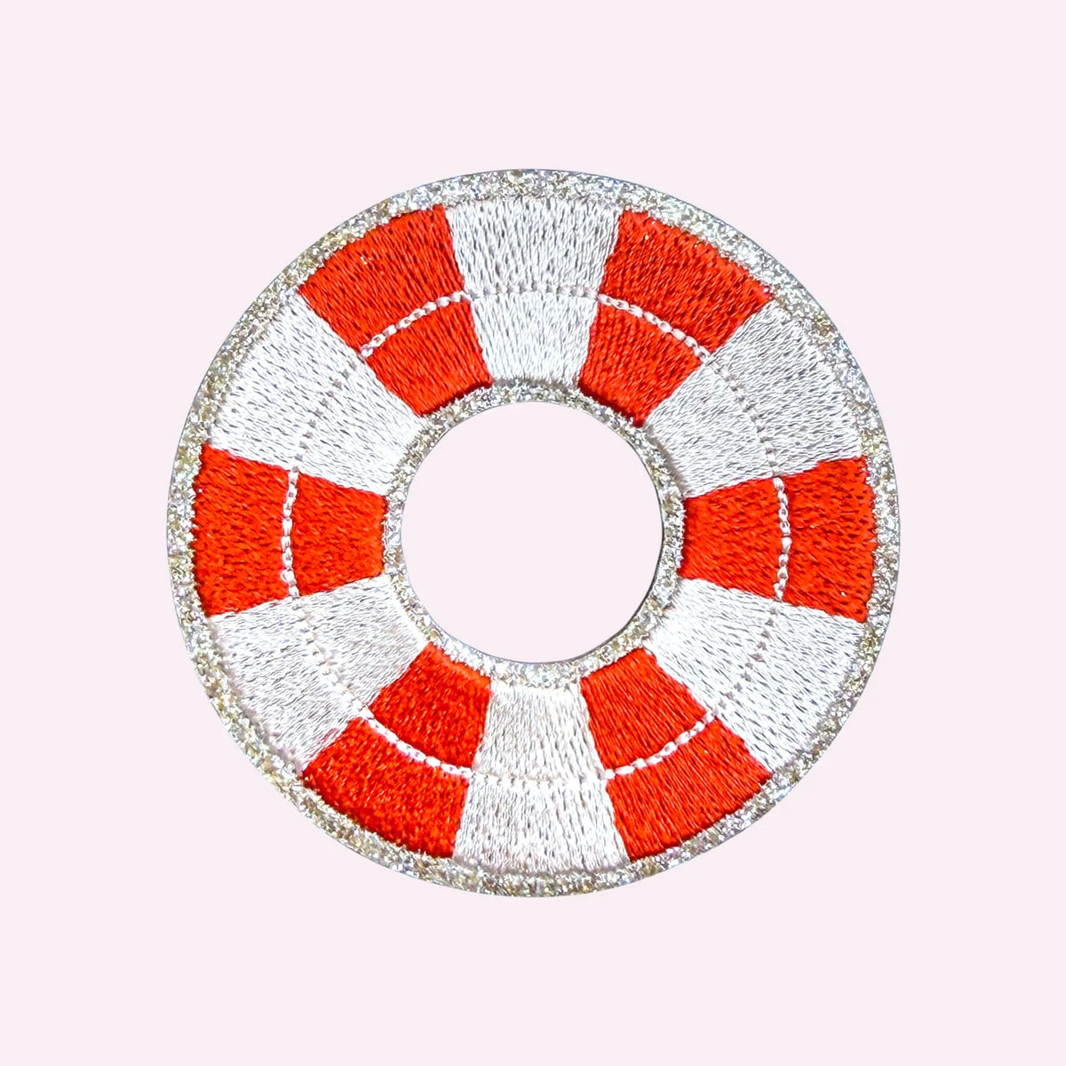 Embroidered swim ring sticker