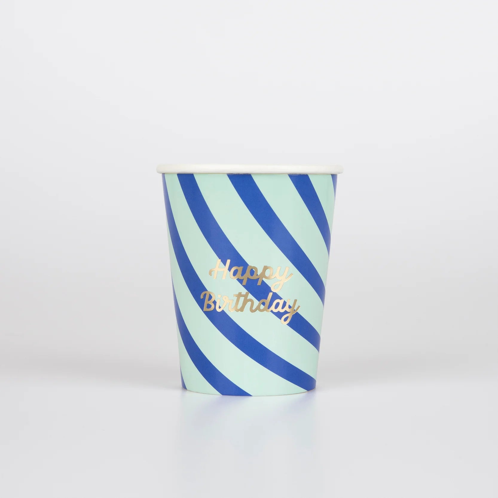 STRIPE HAPPY BIRTHDAY PAPER CUPS - OTHERLETTERS