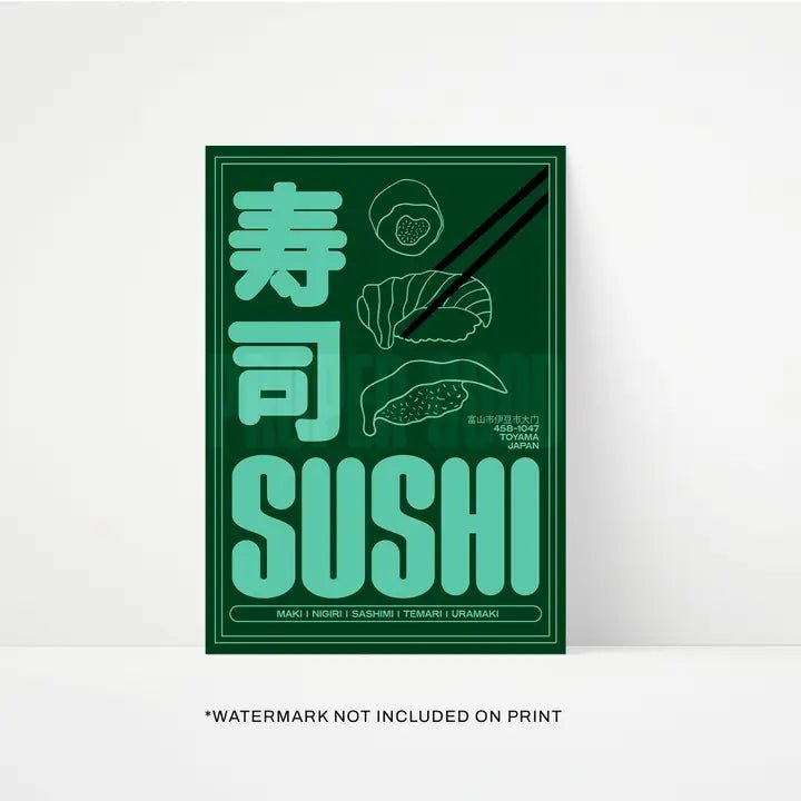 SUSHI GREEN | PRINT BY PROPER GOOD - OTHERLETTERS