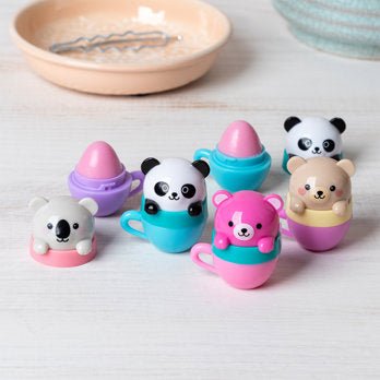 TEACUP ANIMAL FRIENDS MINI BERRY SCENTED LIP BALM (ASSORTED) - OTHERLETTERS
