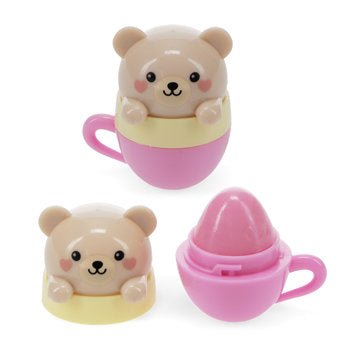 TEACUP ANIMAL FRIENDS MINI BERRY SCENTED LIP BALM (ASSORTED) - OTHERLETTERS