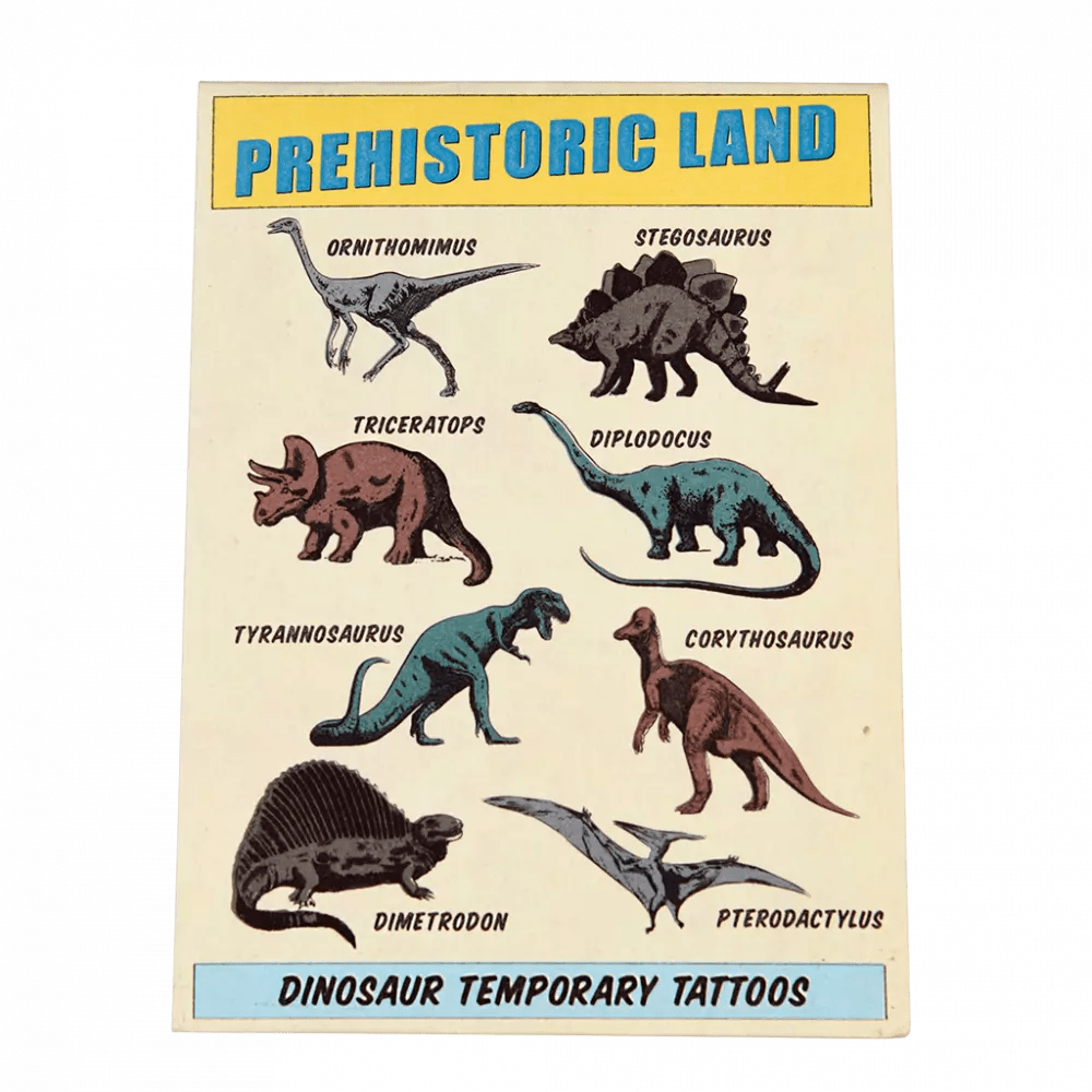 TEMPORARY TATTOOS | PREHISTORIC LAND - OTHERLETTERS