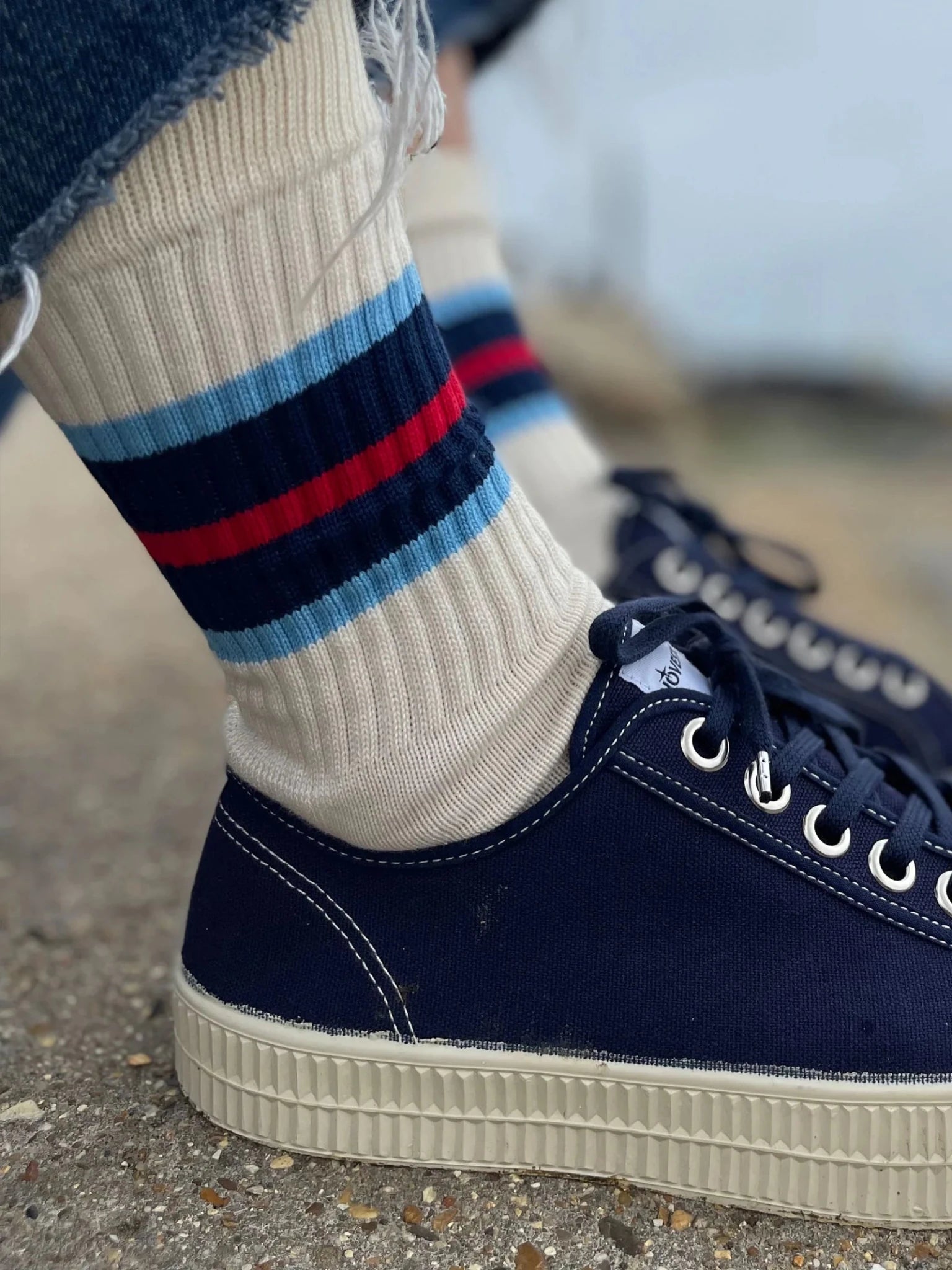 THE CARLOS MENS CREW LENGHT SOCKS BY IVY ELLIS - OTHERLETTERS