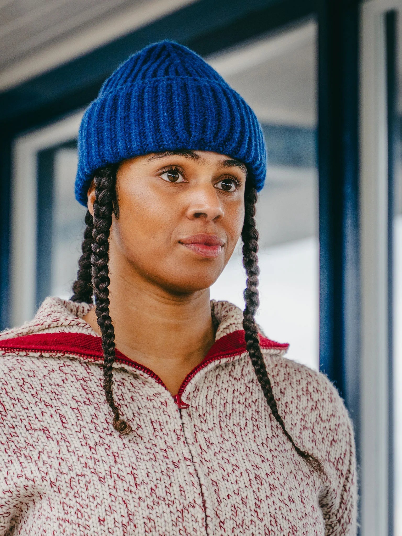 THE COUSTEAU BLUE UNISEX BEANIE - OTHERLETTERS