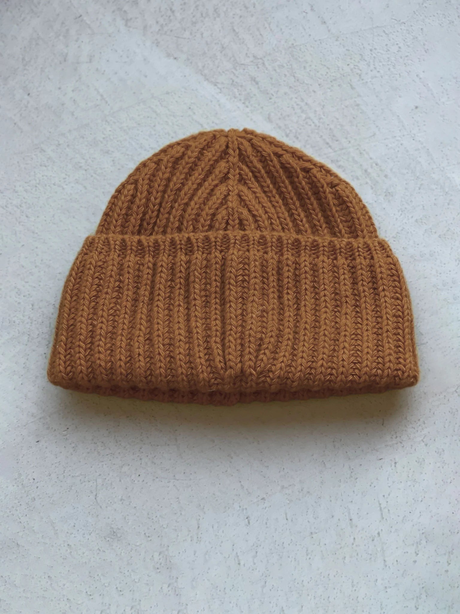 THE COUSTEAU CARAMEL UNISEX BEANIE - OTHERLETTERS