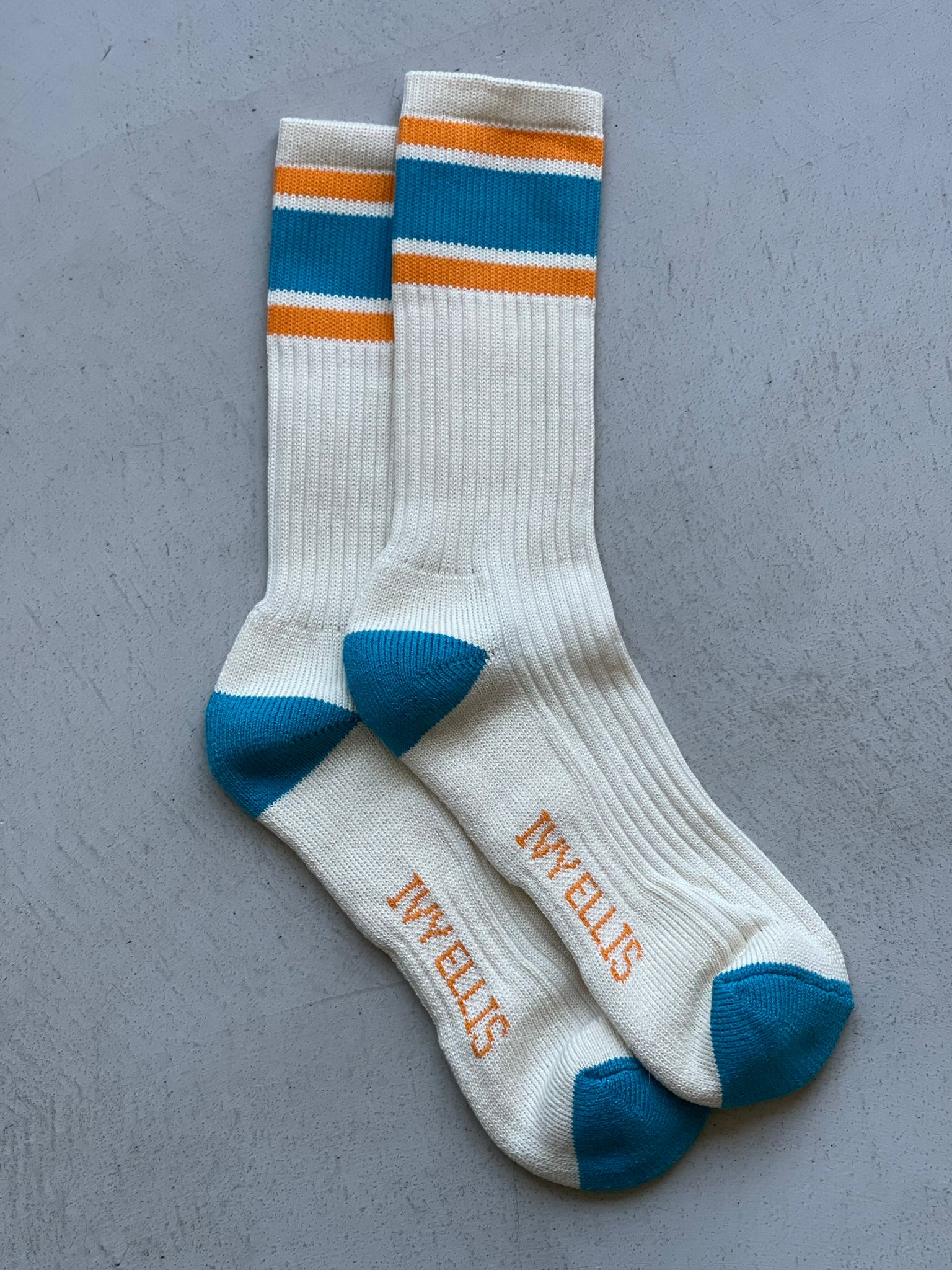 THE MERINO VINTAGE SPORT COTTON CREW MENS SOCKS BY IVY ELLIS - OTHERLETTERS