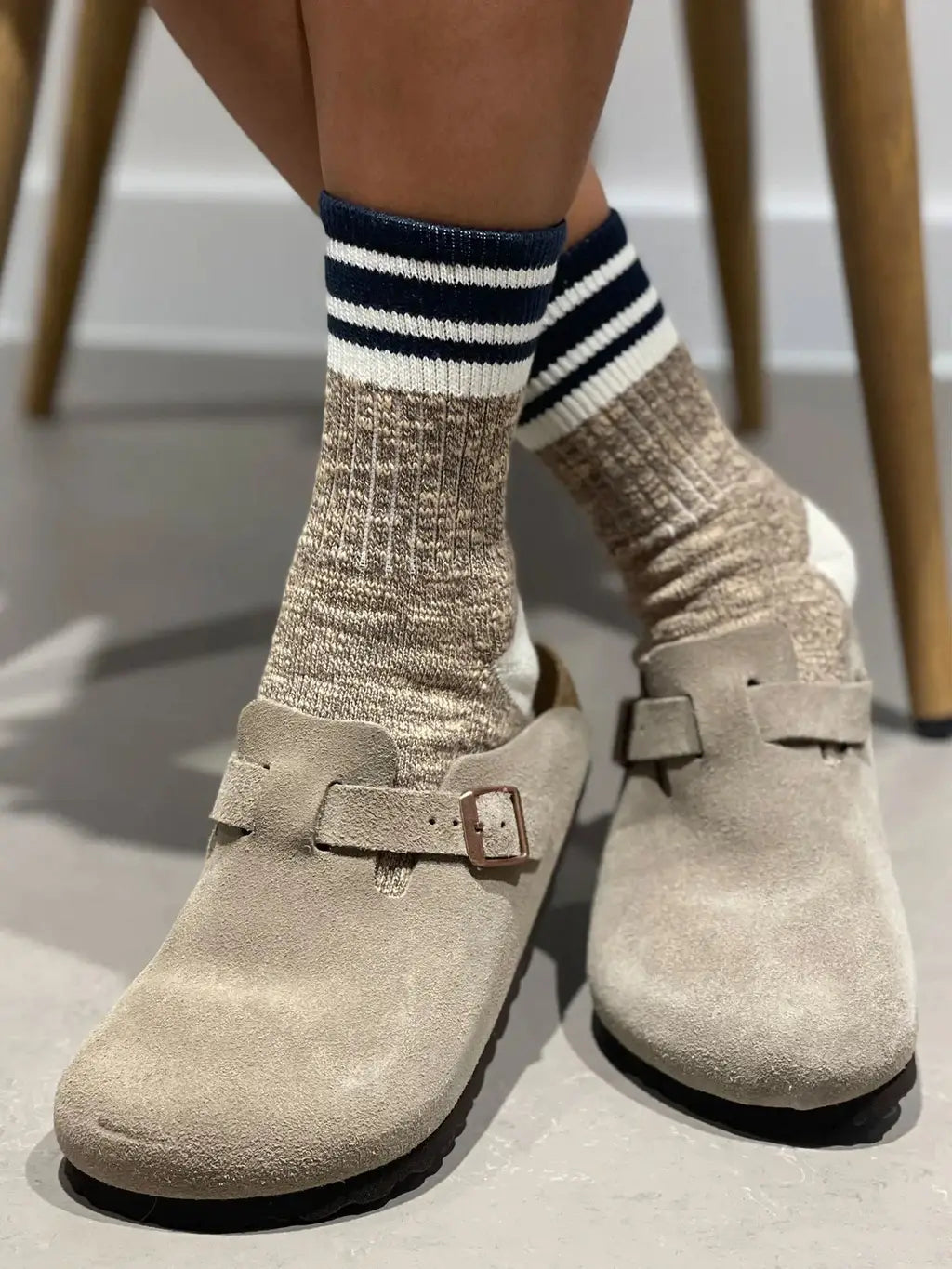 THE SANDWOOD WOMENS SLUB QUARTER LENGHT SOCKS BY IVY ELLIS