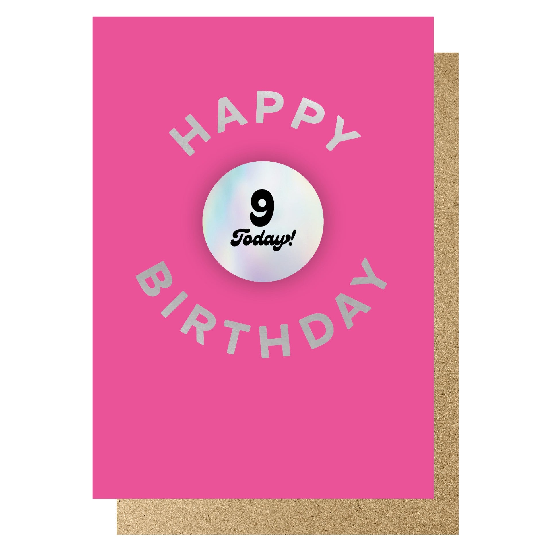 AGE 9 BADGE CARD | CARD BY LUCKY INK - OTHERLETTERS