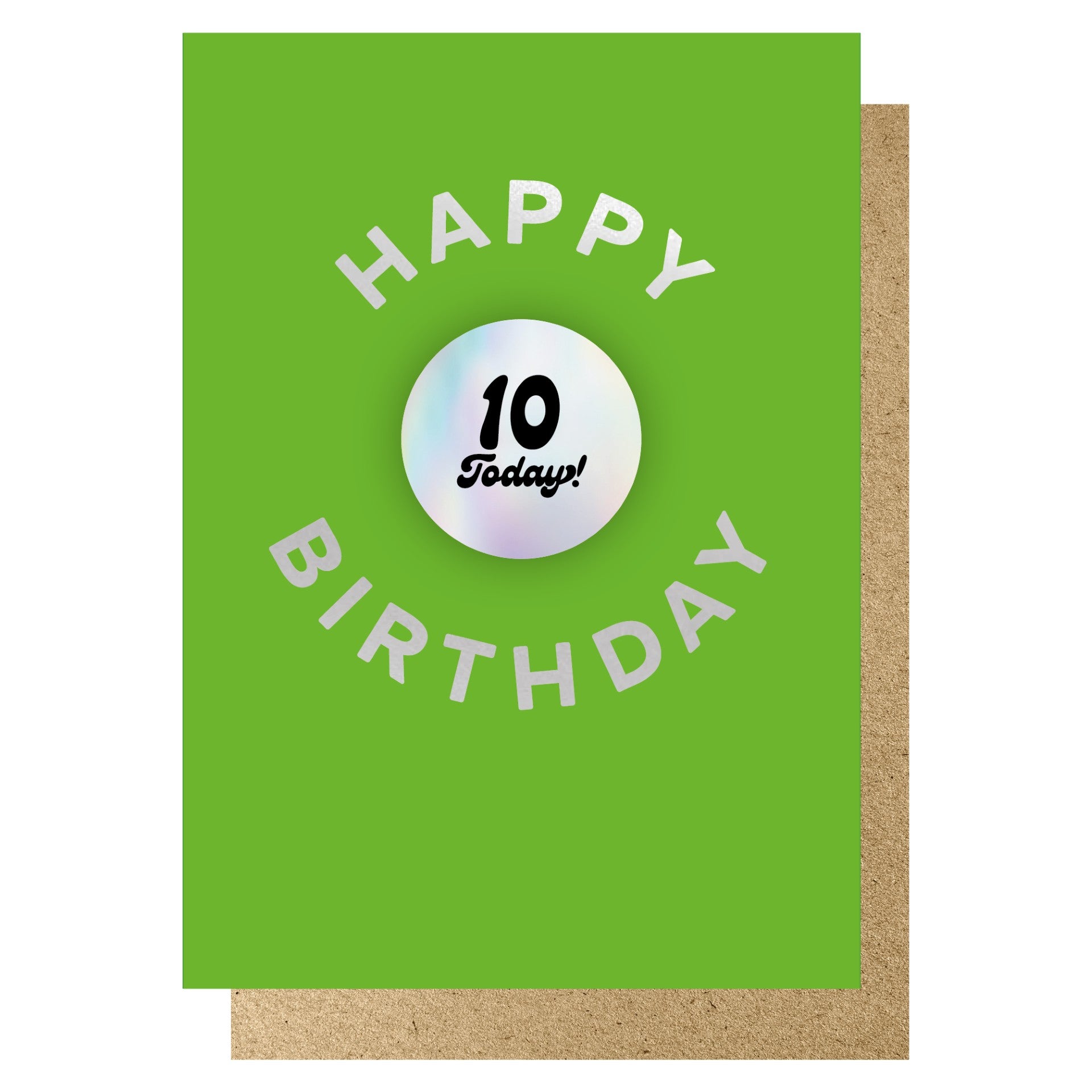 AGE 10 BADGE CARD | CARD BY LUCKY INK - OTHERLETTERS