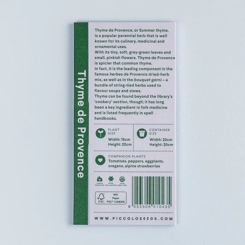 THYME DE PROVENCE SEEDS - OTHERLETTERS