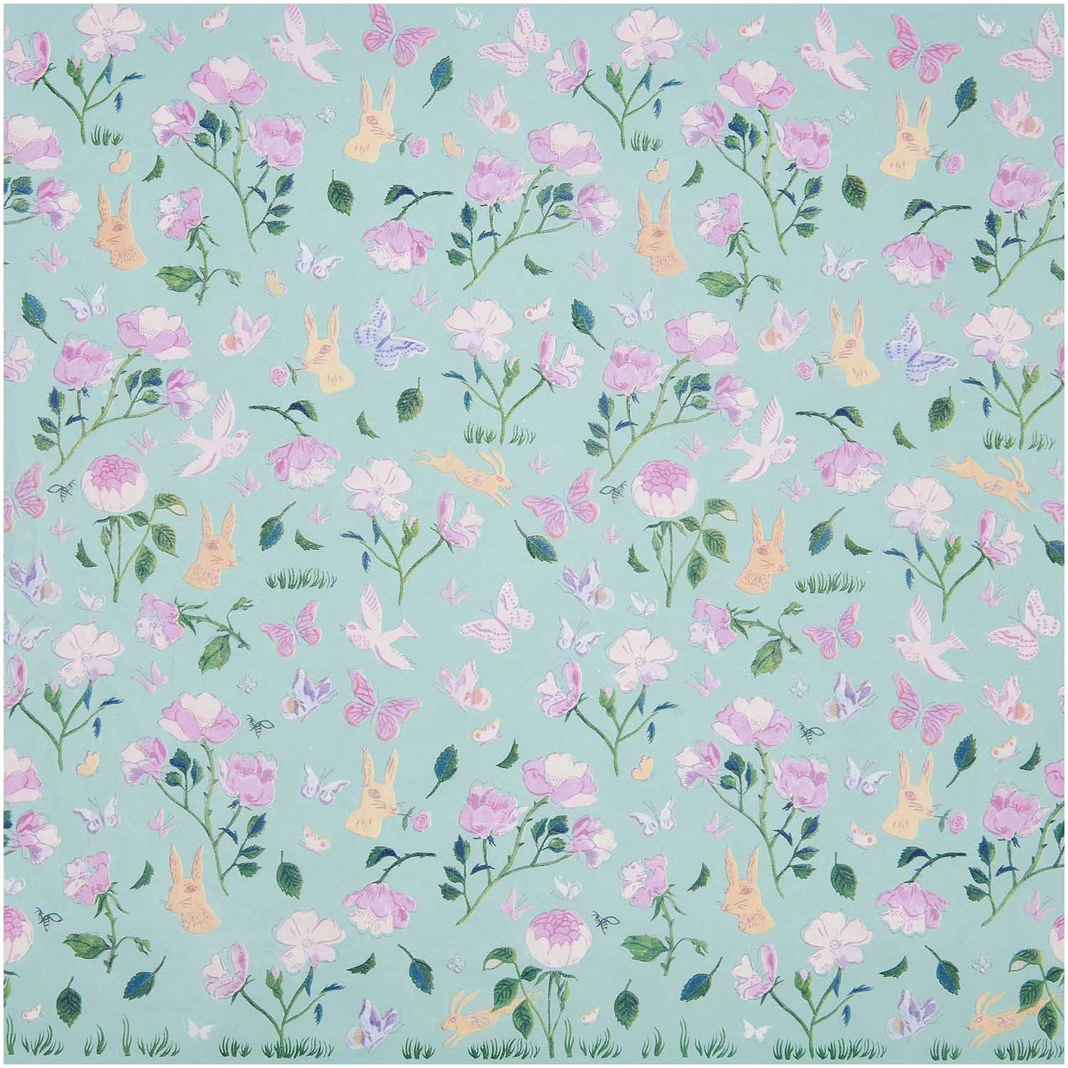 TISSUE PAPER BLUE SPRING FLOWERS - OTHERLETTERS