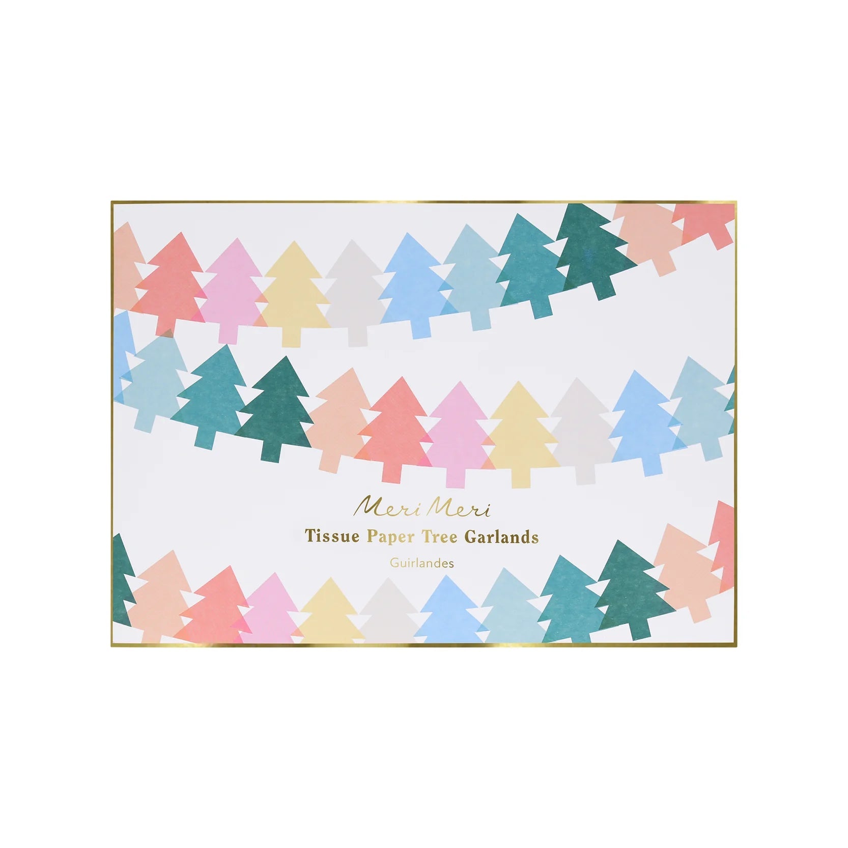 TISSUE PAPER CHRISTMAS TREE GARLAND - OTHERLETTERS