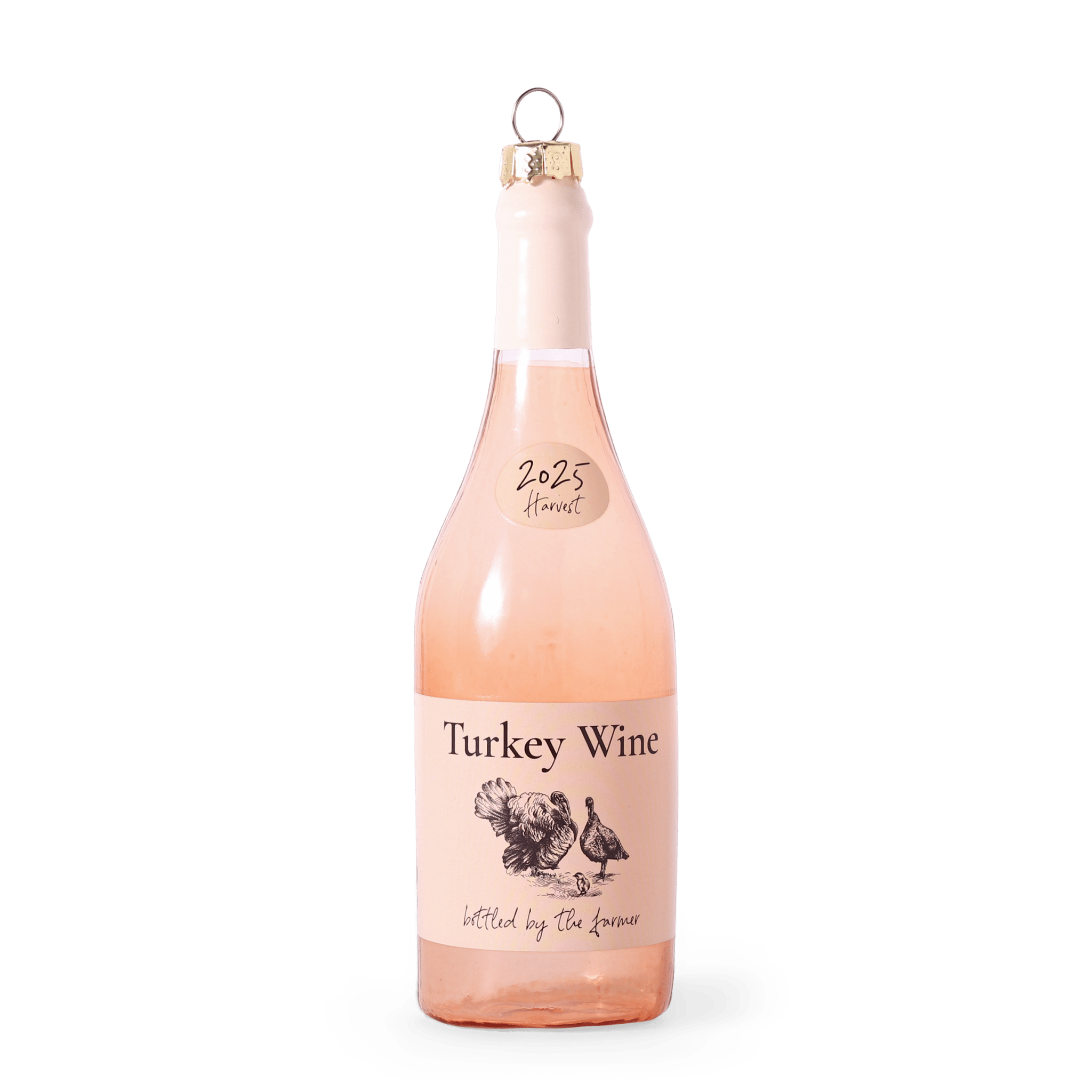 TURKEY WINE GLASS TREE DECORATION, 13CM - OTHERLETTERS