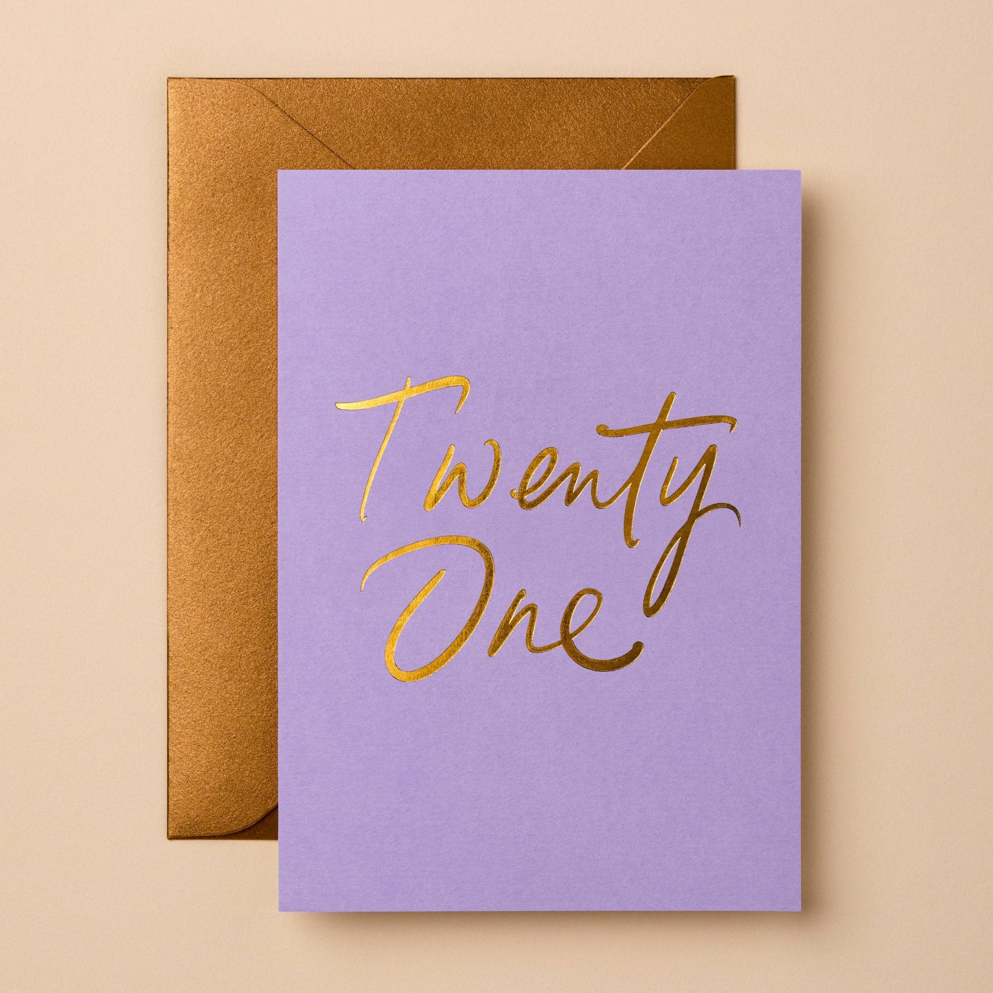 TWENT ONE | CARD BY GABRIELLE & CELINE - OTHERLETTERS